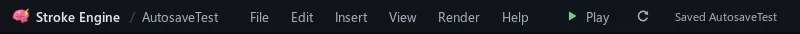 The top bar saying Saved