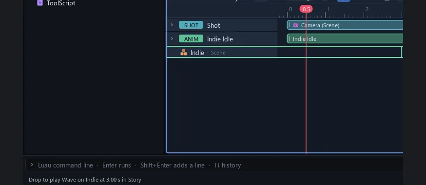 Animation drop hint on Cook rows