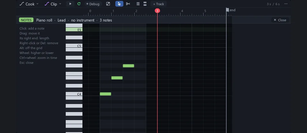 Bigger piano roll and cleaner cuts